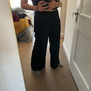 Vintage H&M low rise Wide-Leg black Pants size 8